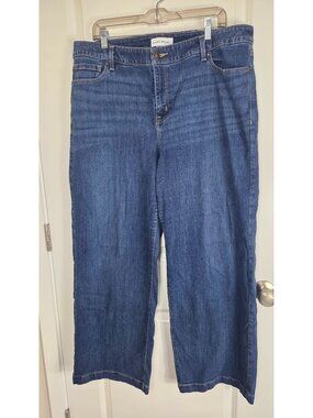 Lane Bryant Medium Wash Wide Leg Jeans